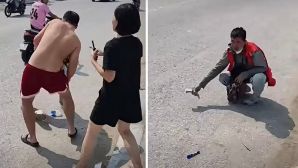Công an thông tin nguồn cơn vụ va chạm giữa shipper và khách hàng ở Sầm Sơn khiến cả hai nhập viện