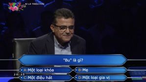 ‘Bu’ có nghĩa là gì? Câu hỏi đơn giản lại chỉ có 24% khán giả trường quay Ai Là Triệu Phú trả lời đúng