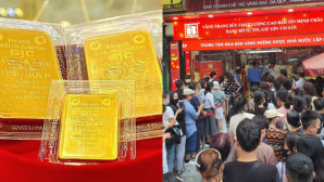Bảng giá vàng hôm nay 15/10: Vàng SJC vàng 9999 vừa tăng vừa giảm hiếm thấy, vàng thế giới đảo chiều