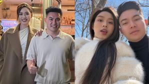 Hoa hậu Đỗ Thị Hà báo tin vui với doanh nhân Viết Vương