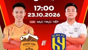 Lịch thi đấu bóng đá Việt Nam hôm nay 23/10: HAGL gặp thử thách lớn; Thể Công Viettel đối đầu Bắc Ninh FC