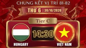 Xem TRỰC TIẾP U15 Việt Nam vs U15 Hungary ở đâu? Kênh phát sóng U15 World Cup 2026 mới nhất 30/10
