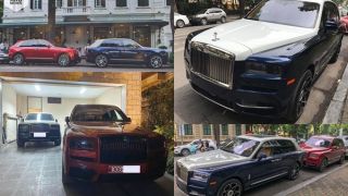 Bộ đôi Rolls-Royce Cullinan gần 100 tỷ của đại gia Hà Nội gây sốt MXH