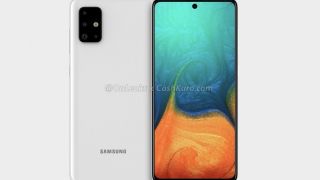 Galaxy A71 tiếp tục lộ diện với màn hình đục lỗ, 4 camera sau