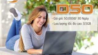 Hướng dẫn đăng ký gói D50 Viettel tốc độ cao chỉ 50.000 đồng/tháng, gọi và truy cập internet tẹt ga