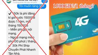 Sự thật về siêu Sim 4G tốc độ cao 1500GB/tháng với giá siêu rẻ: Cẩn thận khỏi mất tiền oan!