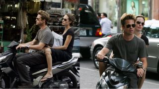 Hình ảnh Angelina Jolie – Brad Pitt đến Việt Nam du hí, tự lái xe máy vi vu khắp Sài Gòn bị 'đào mộ'