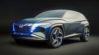 Hyundai Tucson 2021 lộ nội thất có màn hình chính 'đạo nhái' xe Tesla