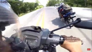 Clip Yamaha Exciter 200cc chạy 199km/giờ, 'xé gió' lao trên đường dân cư cực căng