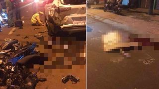 Bất ngờ tông mạnh vào đuôi ô tô Hyundai, 2 thanh niên tử vong tại chỗ
