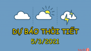 Dự báo thời tiết 5/3: Bắc Bộ trời rét, trưa chiều hửng nắng, Nam Bộ có nơi nắng nóng trên 35 độ