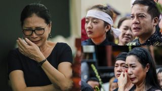 Minh Nhí rụng rời tay chân, Việt Trinh khóc cạn nước mắt báo tin tang sự, cả showbiz bàng hoàng