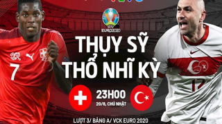 Kết quả bóng đá Thụy Sĩ vs Thổ Nhĩ Kỳ A EURO 2021: Cửa đi tiếp rộng mở, Xứ Wales 'hú hồn'