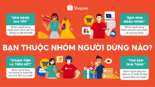 Shopee công bố 4 nhóm khách hàng Việt thường xuyên mua sắm  trực tuyến.
