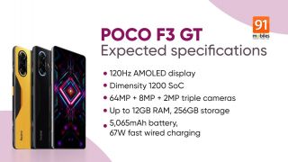 Poco F3 GT sẽ ra mắt tại Ấn Độ với chipset Dimensity 1200