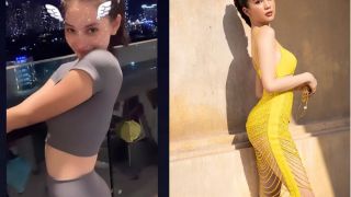Hoa hậu Tiểu Vy diện đồ bó sát, khoe body 'phồn thực' nóng bỏng hơn cả Ngọc Trinh