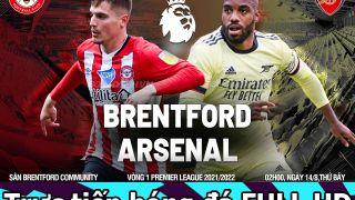 Trực tiếp bóng đá Arsenal vs Brentford - Ngoại hạng Anh 2021/2022 - Link xem trực tiếp K+ FULL HD