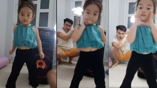 Clip con gái 3 tuổi của Lê Dương Bảo Lâm nhảy cực bốc nhạc TikTok thịnh hành thu hút lượt xem khủng