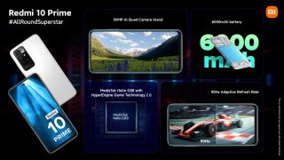 Redmi 10 Prime chính thức ra mắt: Giá từ 3.8 triệu, màn hình 90Hz, chip Helio G88, pin 6.000mAh