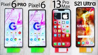 So sánh thời lượng pin iPhone 13 Pro Max với Galaxy S21 Ultra và Pixel 6 Pro