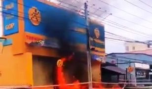 Trà Vinh: Một cửa hàng Điện máy xanh bị đốt cháy, thiệt hại hàng trăm triệu đồng