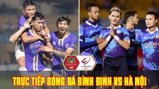 Trực tiếp bóng đá Bình Định vs Hà Nội, vòng 11 V.League 2022: Tân binh thay Quang Hải tỏa sáng?
