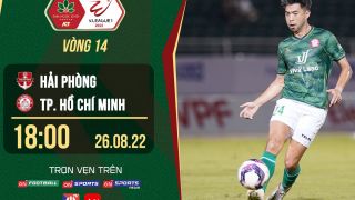 Trực tiếp bóng đá Hải Phòng vs TPHCM 26/8 - Vòng 14 V.League 2022 - Link trực tiếp trên OnSports