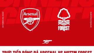 Trực tiếp bóng đá Ngoại hạng Anh hôm nay: Arsenal vs Nottm Forest FULL HD