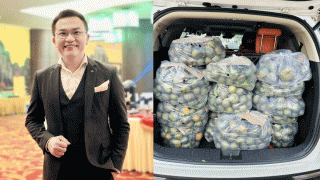 Netizen tấm tắc khen ngợi khi MC Đại Nghĩa bỏ tiền túi giải cứu 2,4 tấn cam cho bà con Vĩnh Long