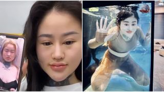 Hé lộ hình ảnh trước khi phẫu thuật thẩm mỹ của hotgirl ‘làm trò’ trong bể cá khiến CĐM sốc nặng