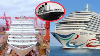Trung Quốc 'ra lò' siêu du thuyền cỡ đại đẩu tiên: Gấp 3 lần Titanic, sở hữu thứ không tàu nào có!