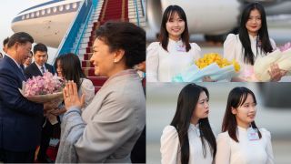 Thân thế 2 nữ sinh tặng hoa cho Tổng Bí thư, Chủ tịch nước Tập Cận Bình và Phu nhân, tiết lộ tiêu chí được chọn