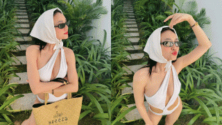 Ninh Dương Lan Ngọc diện bikini có thiết kế táo bạo, khoe trọn ba vòng quyến rũ lấn át Ngọc Trinh