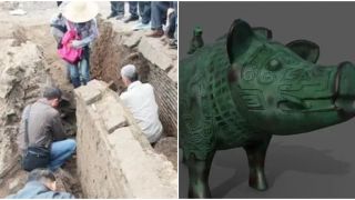 2 cha con đào móng nhà bất ngờ phát hiện 1 'con lợn', là phiên bản duy nhất trên thế giới