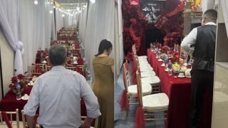 Netizen xôn xao trước cảnh tượng đám cưới tổ chức ngay giữa hành lang chung cư ở Hà Nội 