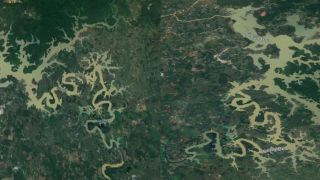 Dòng sông tại Việt Nam tạo nên cơn sốt ở nước ngoài, nhìn từ trên cao giống một con rồng khổng lồ