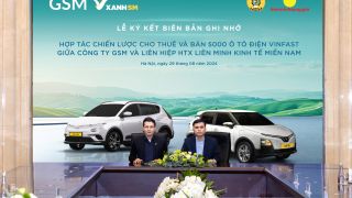 Liên hiệp Hợp tác xã tài xế taxi công nghệ lớn nhất Việt Nam mua, thuê 5.000 ô tô điện VinFast từ GSM