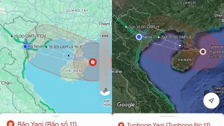 Cập nhật hướng đi siêu bão Yagi, chia sẻ vị trí với Google Map trên cả iPhone và Android cực hữu ích