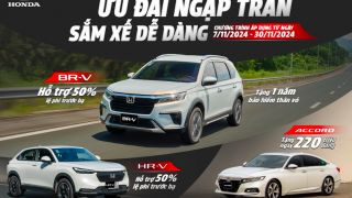 Honda tung ưu đãi cực khủng cho nhiều dòng ô tô đầu tháng 11