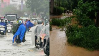 Mưa lớn vẫn kéo dài tại Thừa Thiên Huế, học sinh nhiều nơi tiếp tục nghỉ học ở nhà