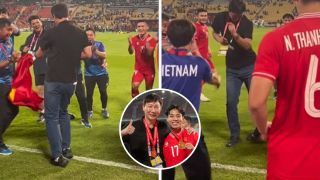 ĐT Việt Nam 'vượt ngàn chông gai' ở AFF Cup, HLV Kim Sang Sik 'khiến nó ngầu' với màn ăn mừng cực 'nét'