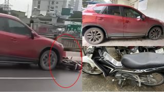 Danh tính tài xế Mazda CX5 bỏ chạy sau khi tông cả gia đình, kéo lê xe máy qua cầu, nạn nhân giờ ra sao?