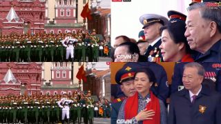 Tự hào hình ảnh đoàn Quân đội Nhân dân Việt Nam lần đầu tham gia duyệt binh ở Moscow