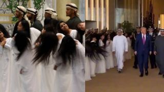 Clip màn múa hất tóc 'tưng bừng' chào mừng Tổng thống Trump khiến CĐM 'cười như được mùa'