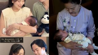 MC Mai Ngọc tung ảnh lễ đầy tháng con trai đầu lòng, vô tình để lộ tình trạng hiện tại với mẹ chồng 