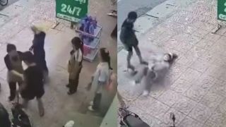 Bắc Giang: Hai cô gái bị nam thanh niên hành hung dã man giữa đường, công an vào cuộc điều tra