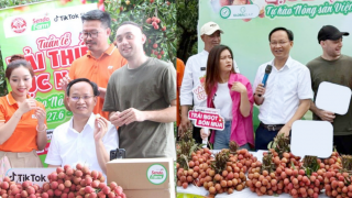 Lần đầu lãnh đạo Bắc Ninh livestream bán nông sản, 'chốt đơn' 54 tấn vải chỉ trong 6 giờ