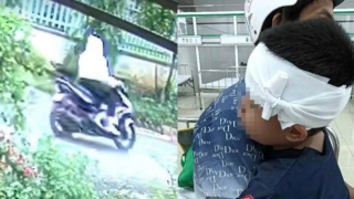 Hình ảnh người phụ nữ tông bé trai 5 tuổi rồi bỏ mặc ở hiện trường, phóng xe bỏ trốn, công an đang truy tìm