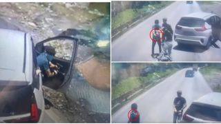 Rúng động clip ghi lại cảnh tài xế xe ô tô mang BKS Hải Phòng chặn đầu xe, rút vật nghi là súng đe dọa 1 tài xế khác
