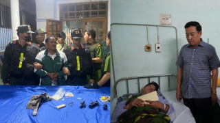 Nóng: Bắt gã đàn ông bắn công an bị thương rồi ôm 2 con cố thủ sau khi bị phát hiện đánh đập vợ